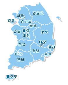 대한민국 지도